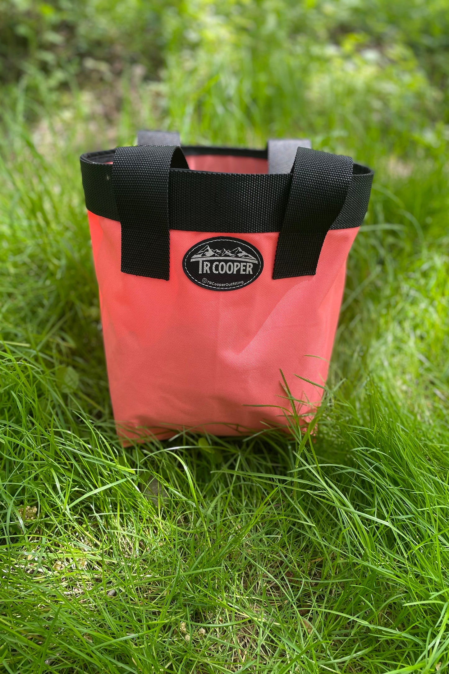 Small Coral Canvas Tote