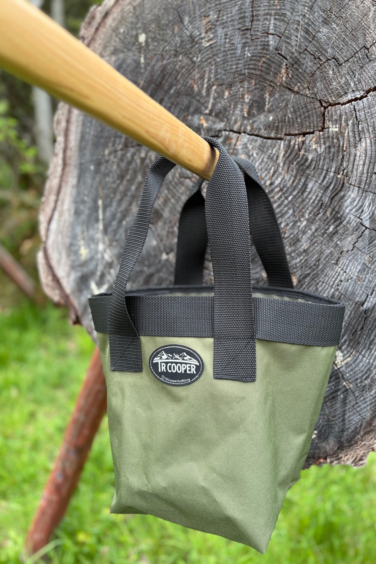 Small Green Canvas Tote